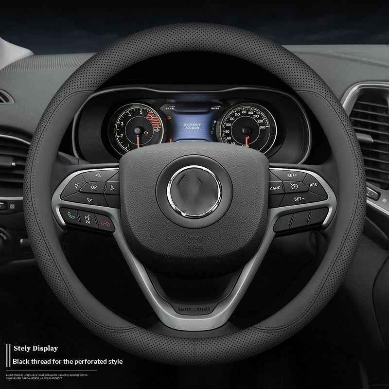 Genuine Leather Steering Wheel Cover