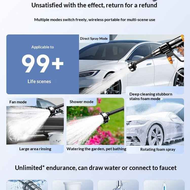 Wireless Wash Household Car Wash High-pressure Water Gun Car Wash Artifact