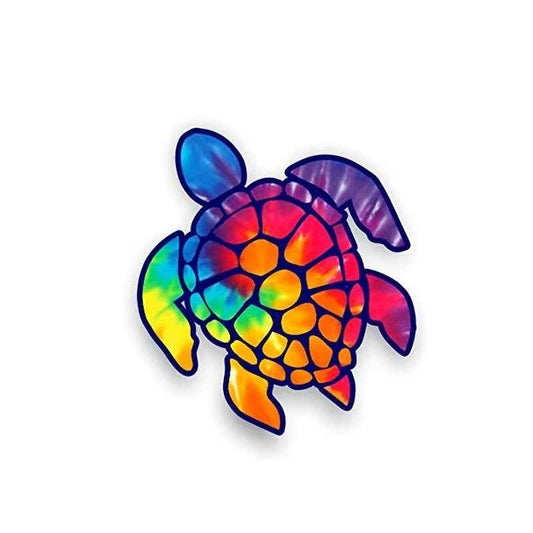 Sea Turtle Rainbow Vinyl Window Car Laptop Decal