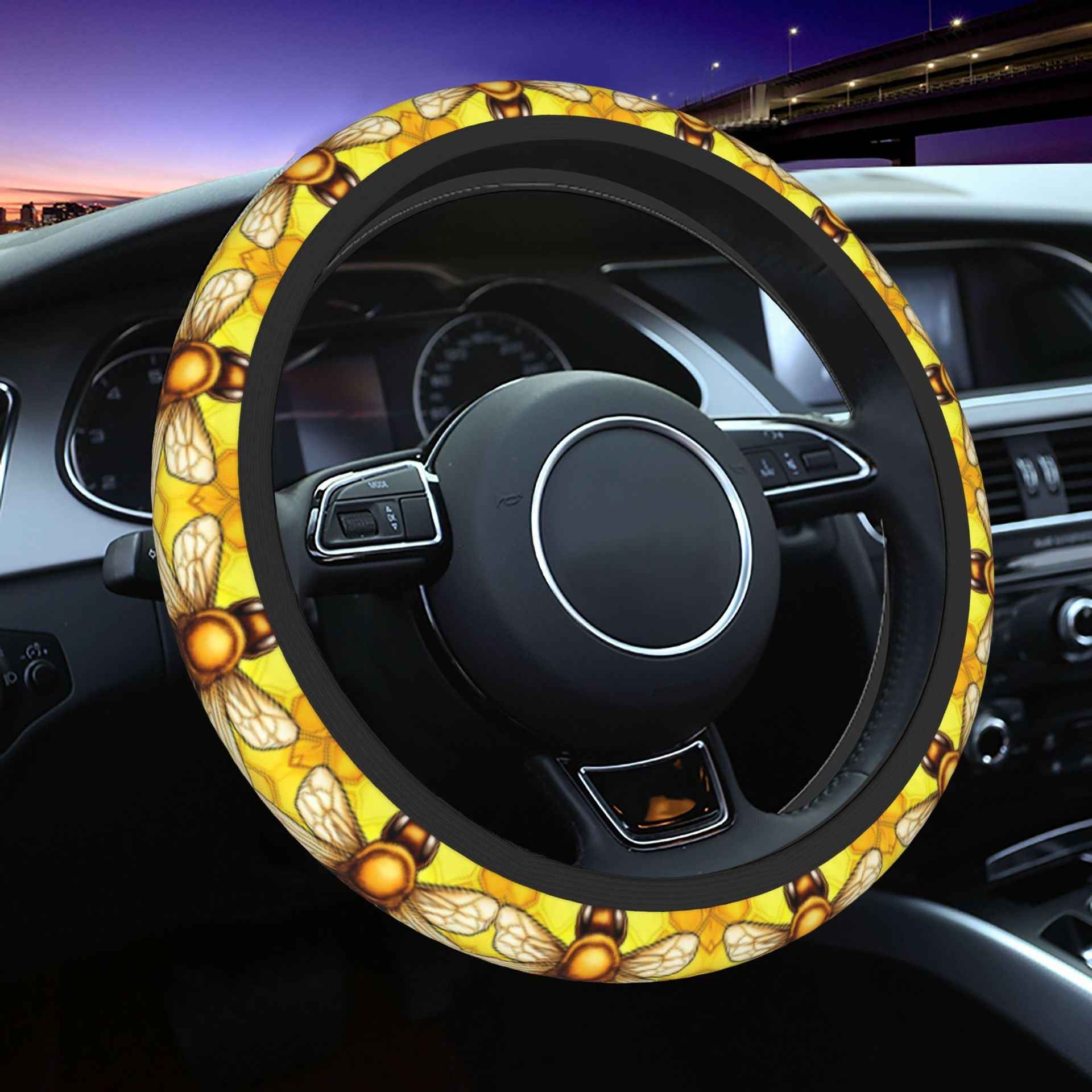 Printed Car Steering Wheel Cover
