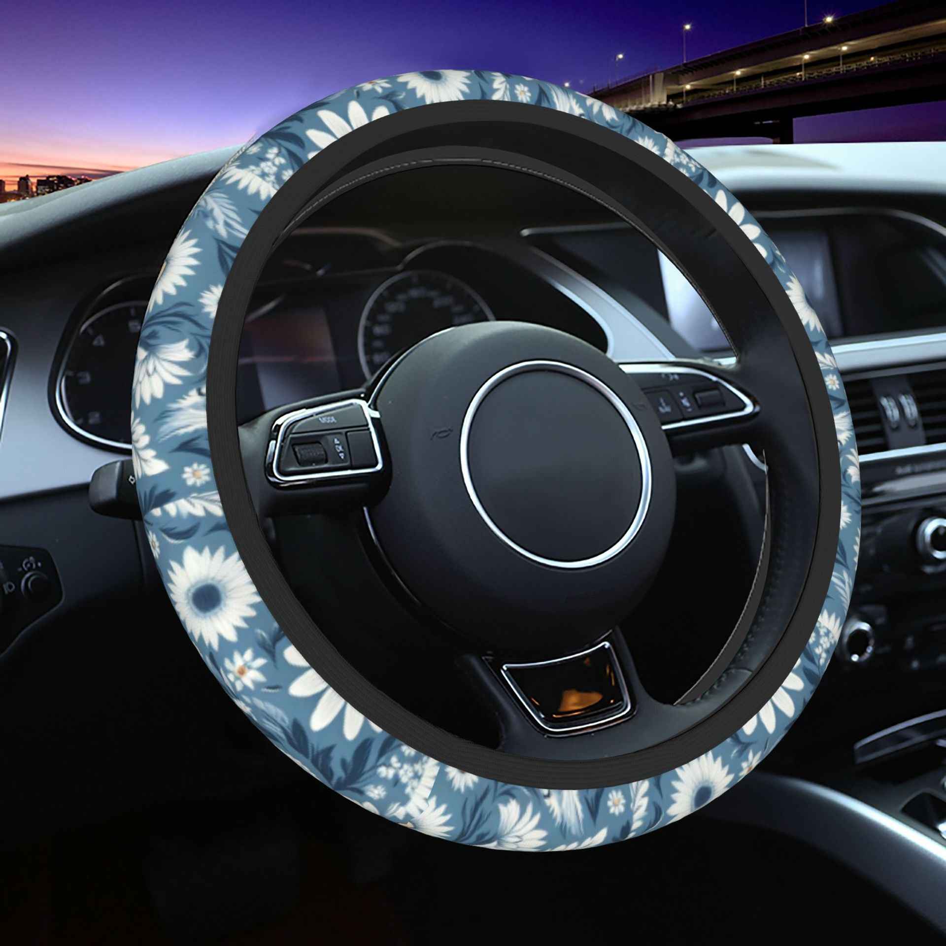 Printed Car Steering Wheel Cover
