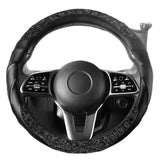 Car Steering Wheel Cover Walnut Grain Business Style Steering Wheel Grip Cover Universal Interior Item