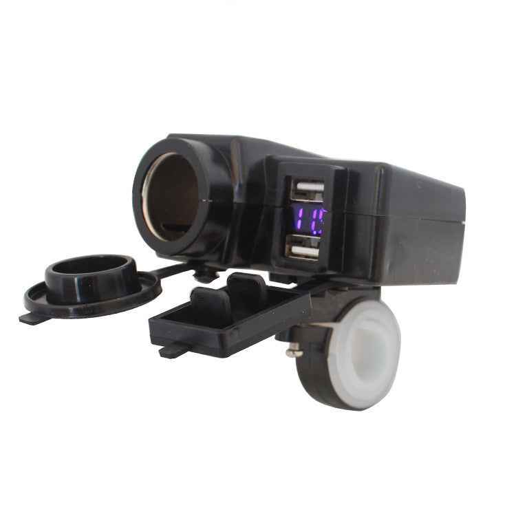 Motorcycle Scooter Car Refitting Accessories Cigarette Lighting Dual USB Refitting Car Charger With Wire 42A