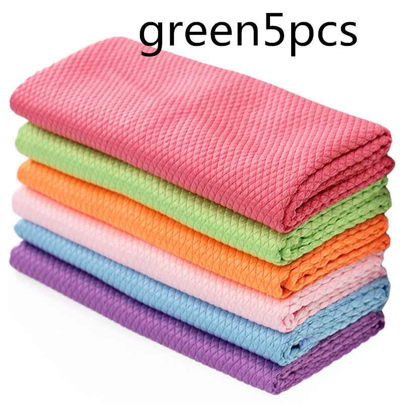 Wipe Glass Car Window Car Towel Dishwashing Table Cleaning Kitchen Fish Scale Towel