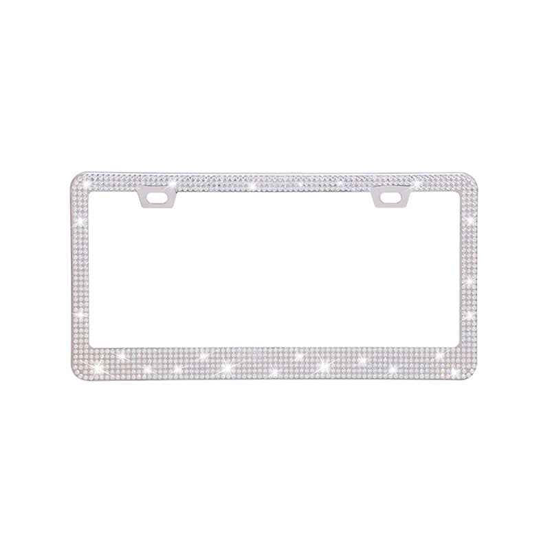 Stick-on Crystals License Plate Frame US Standard Acrylic Diamond License Plate Frame