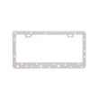 Stick-on Crystals License Plate Frame US Standard Acrylic Diamond License Plate Frame