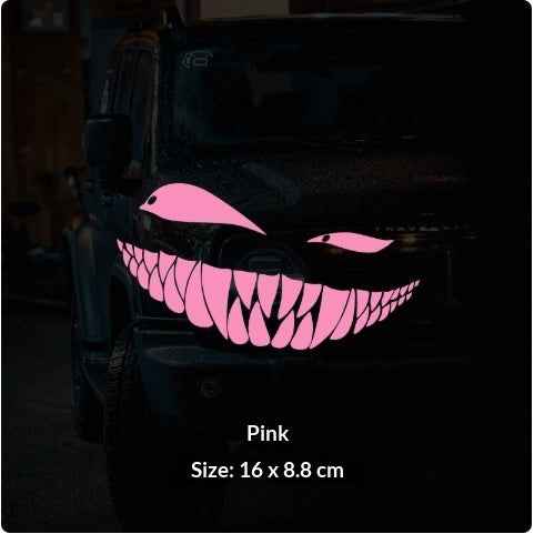 Piranha Crazy Fish Decal Car Window Decoration Motorcycle Sticker