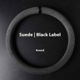 Customized Steering Wheel Cover Car Suede Car Car Steering Wheel Cover Anti-slip Carbon D-type Round Steering Wheel Cover