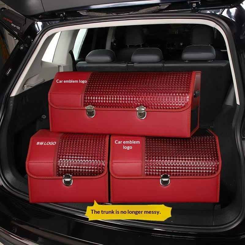 Car Leather Trunk Organizer Box