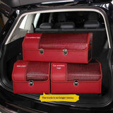 Car Leather Trunk Organizer Box