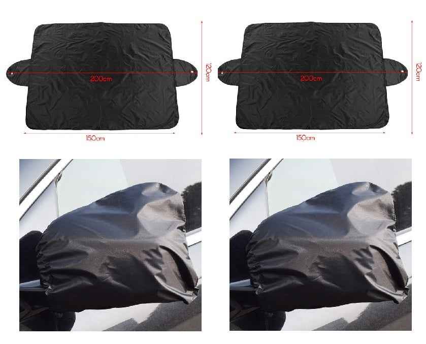 1 Pair Auto Car Rear View Side Mirror Frost Guard Snow Ice Winter Waterproof Cover Brand New And High Quality 190t Silver Cloth