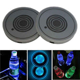 USB Charging Car Led Cup Holder Water Bottom Mat