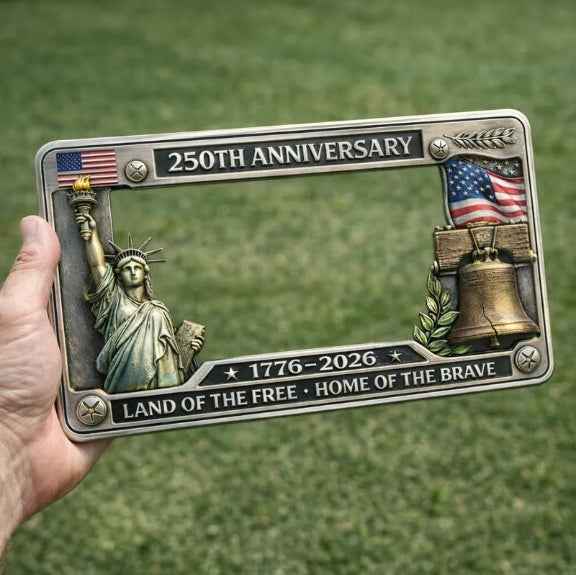Anniversary Commemorative License Plate Frame Anniversary License Plate