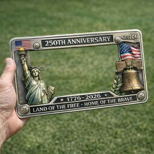 Anniversary Commemorative License Plate Frame Anniversary License Plate