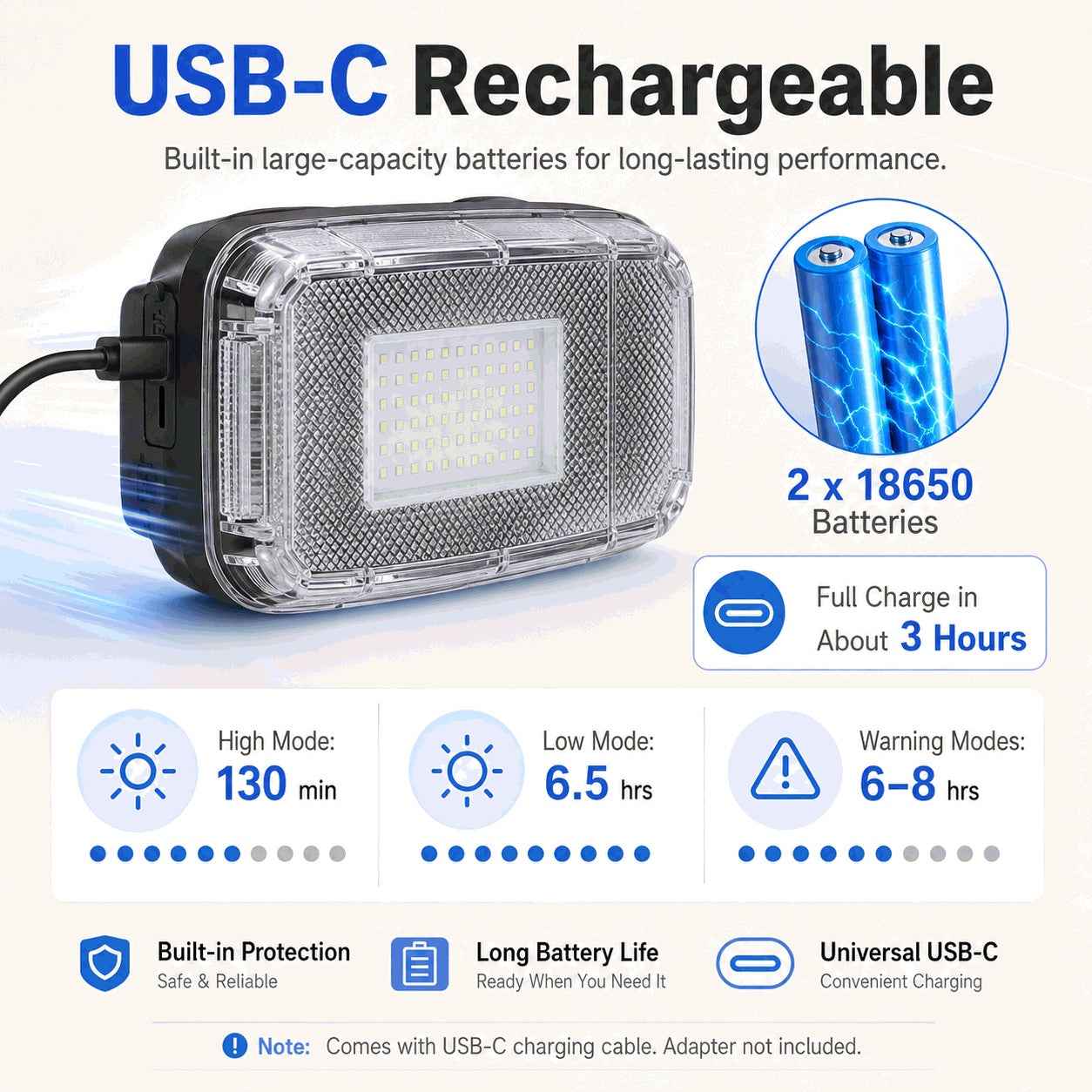 HB 361 LED Warning Light USB Rechargeable Roadside Emergency Safety Lamp OEM Car Accessories Road