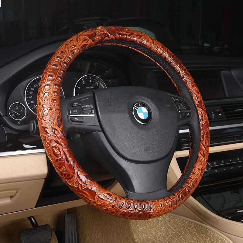Jacquard Fabric Steering Wheel Cover