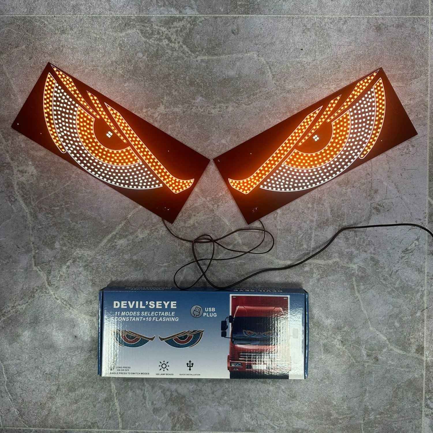 Dynamic Car Light Sticker LED Display