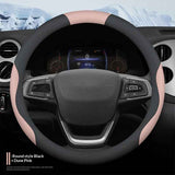Steering Wheel Cover Leather Wrapped