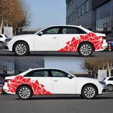 Car Stickers Matte Black Triangles Car Side Sticker Camouflage Car-styling Vinyl Decal Decor for Car Decoration