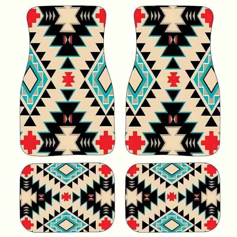 Vintage Bohemian Style Car Floor Mat Carpet