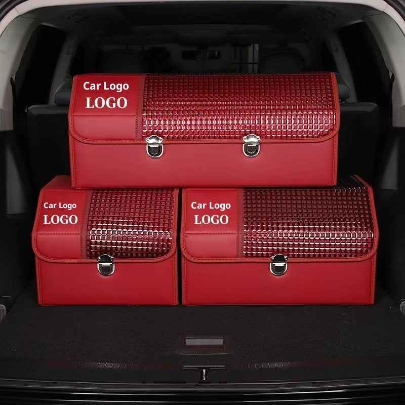 Car Leather Trunk Organizer Box