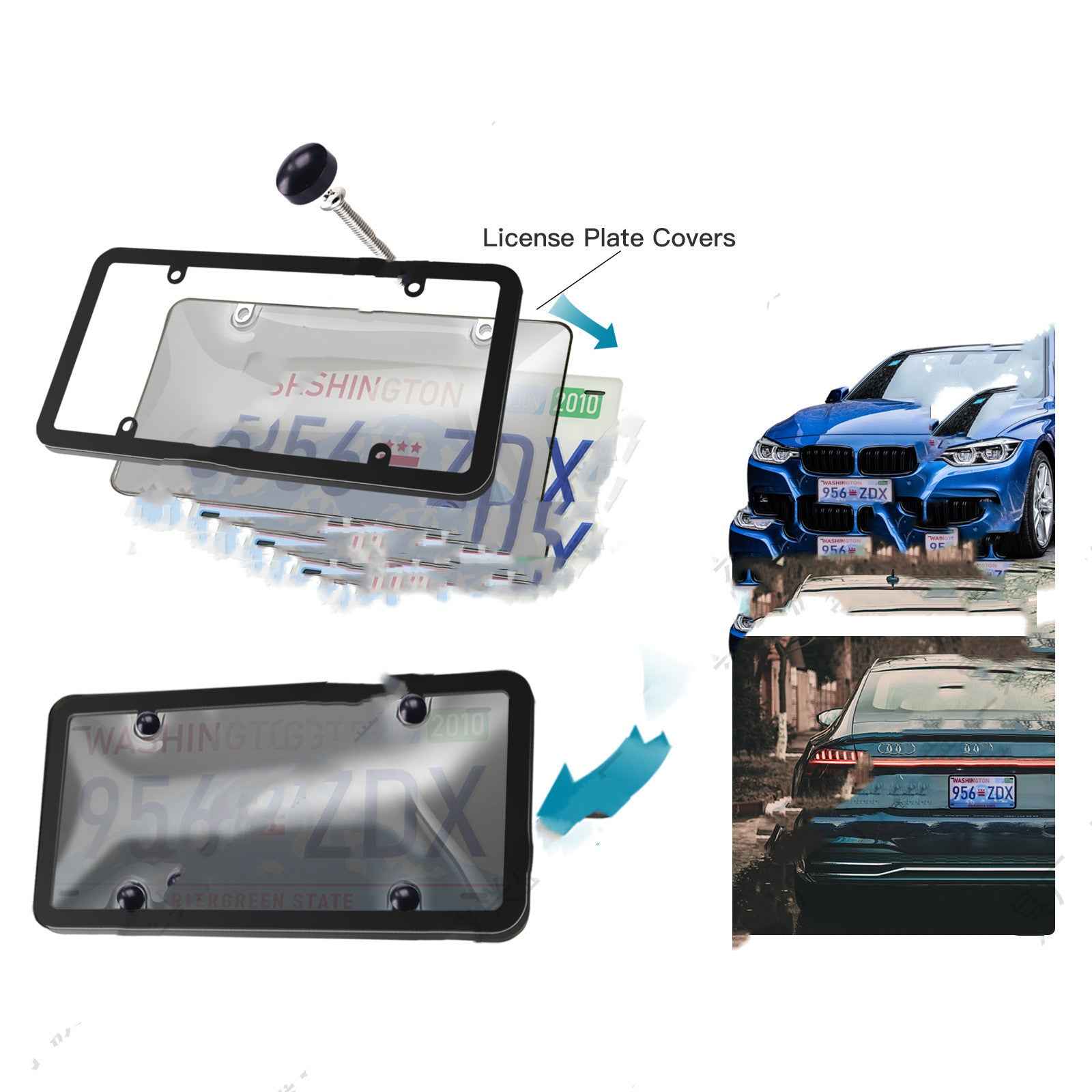 American-style License Plate Cover Car License Plate Frame