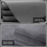 Solid-color Suede Microfiber Car Towel