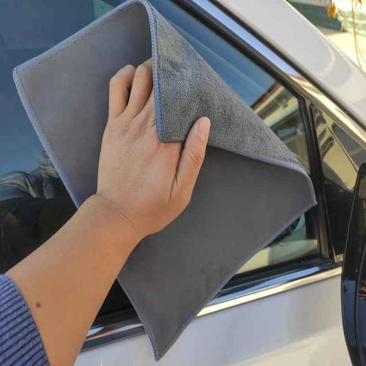 Solid-color Suede Microfiber Car Wash Towel