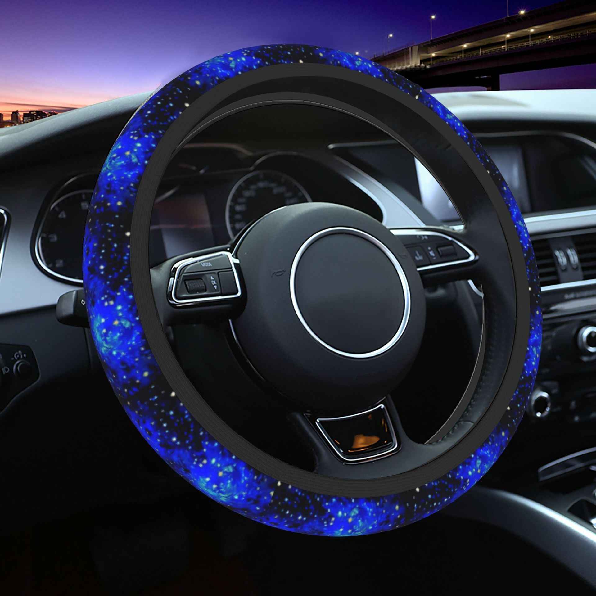 Printed Car Steering Wheel Cover