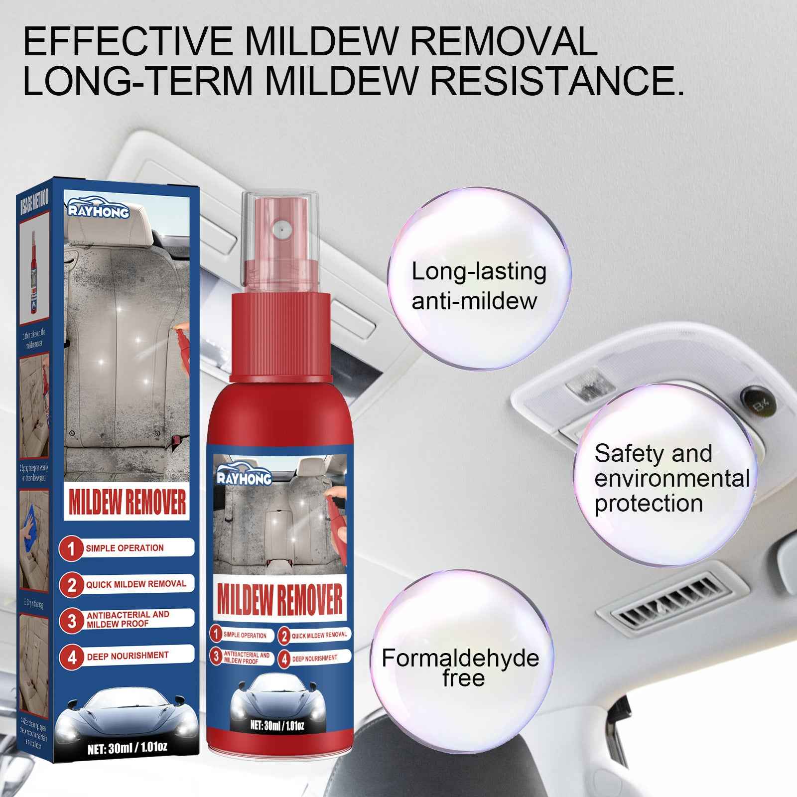 Cleaning And Maintenance Car Interior Mould Removal Spray