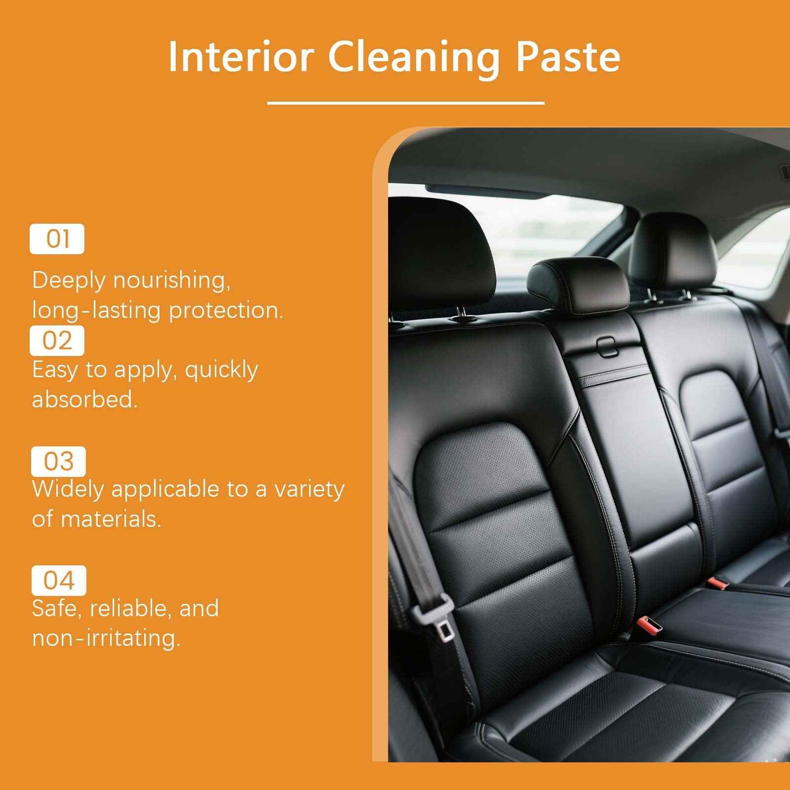 RAYHONG Multi-Purpose Car Leather Cleaner - Seat Interior Polishing, Stain Removal, Cleaning, Refurbishment, And Daily Maintenance