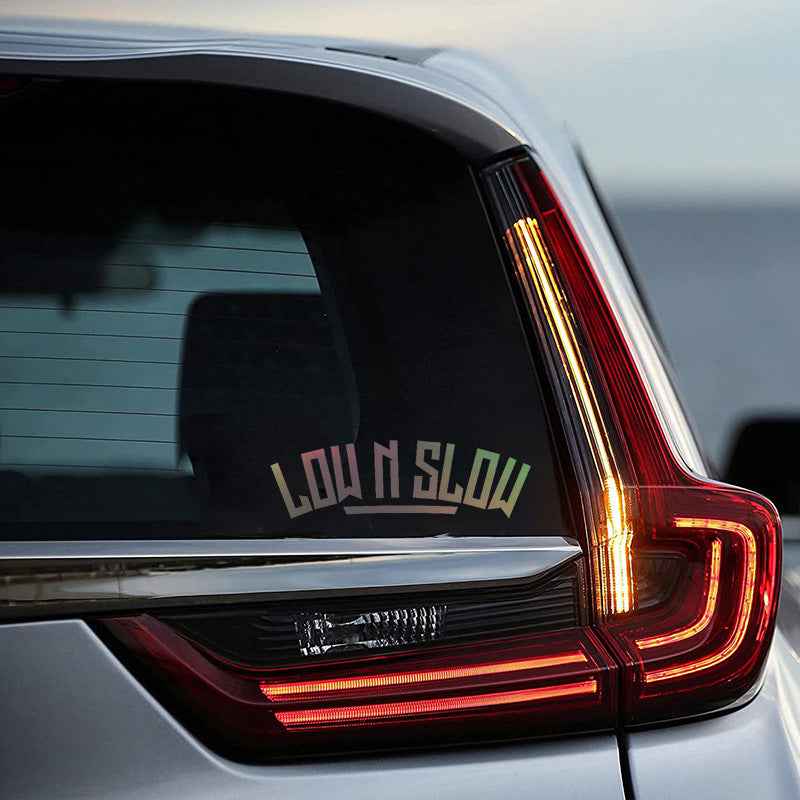Low N Slow Personalized Creative Car Window Decal