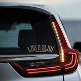 Low N Slow Personalized Creative Car Window Decal