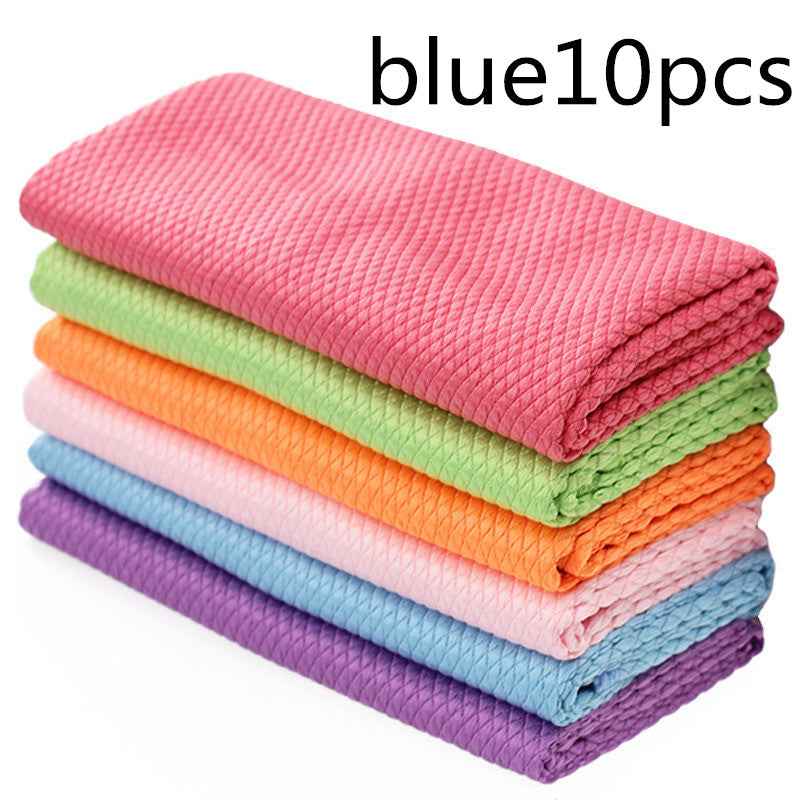 Wipe Glass Car Window Car Towel Dishwashing Table Cleaning Kitchen Fish Scale Towel
