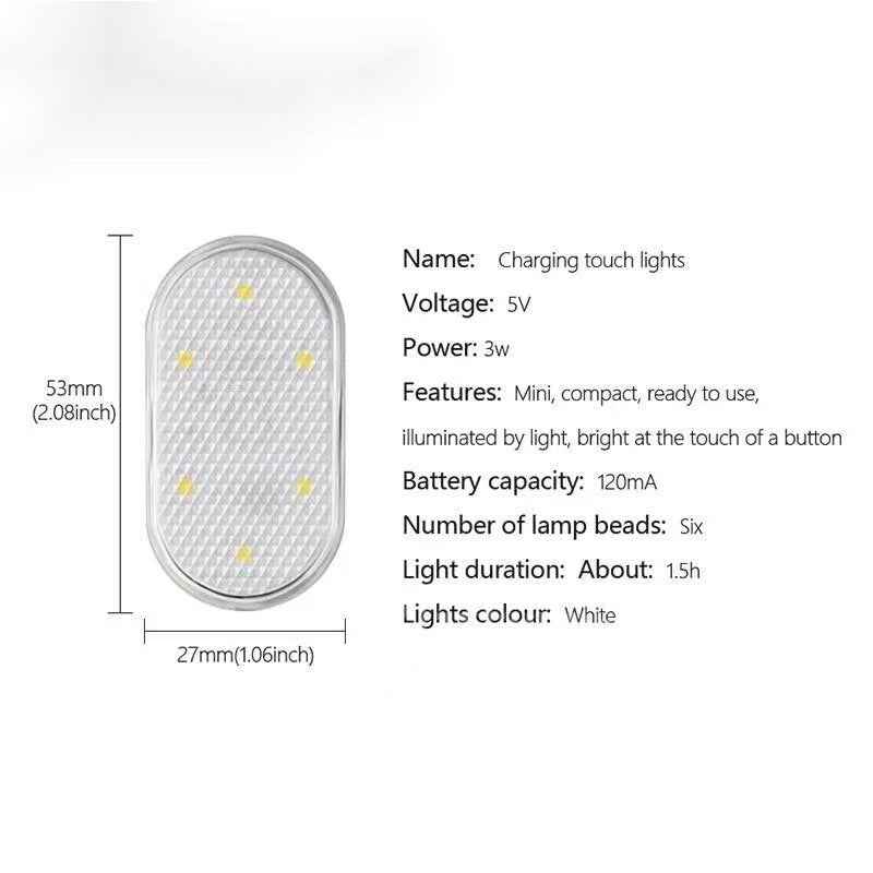Atmosphere Light Touch Interior Retrofitting Tail Light Car Induction Reading Night Lamp LED Modified Light