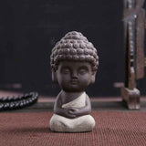 Little Monk Car Car Accessories Flower Pet Bonsai Accessories Fish Tank Landscaping
