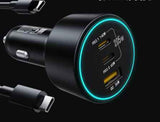 Qc30 Car Charger 66W Super Fast Charge Digital Display Car Charger
