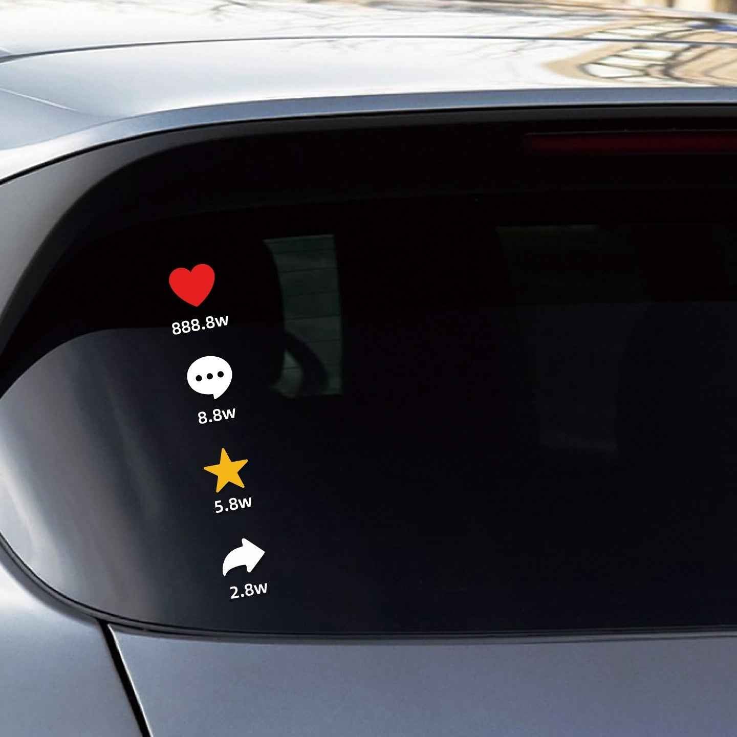 Rear-window Car Decal Personalized Decoration Waterproof And Sun-resistant Car Sticker
