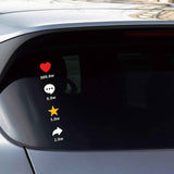 Rear-window Car Decal Personalized Decoration Waterproof And Sun-resistant Car Sticker