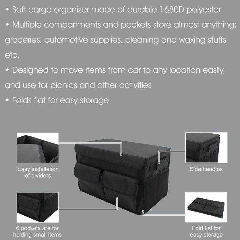 Car Trunk Organizer Tailgate Storage Box