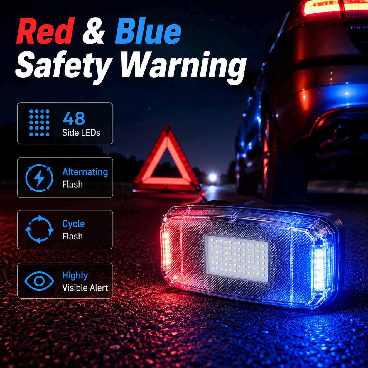 HB 361 LED Warning Light USB Rechargeable Roadside Emergency Safety Lamp OEM Car Accessories Road