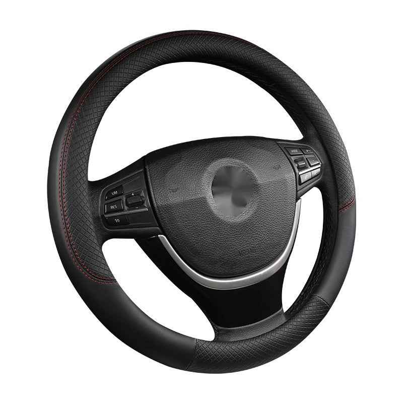 Car Steering Wheel Cover Leather Summer Four Seasons Steering Wheel Cover Breathable Thousand Models