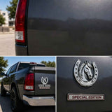 Horse-riding Themed Metal Car Decal