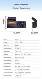 2K Dual Lens Front And Rear Dash Cam, High Definition Car DVR Recorder