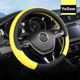 Car Steering Wheel Cover Leather Summer Four Seasons Steering Wheel Cover Breathable Thousand Models