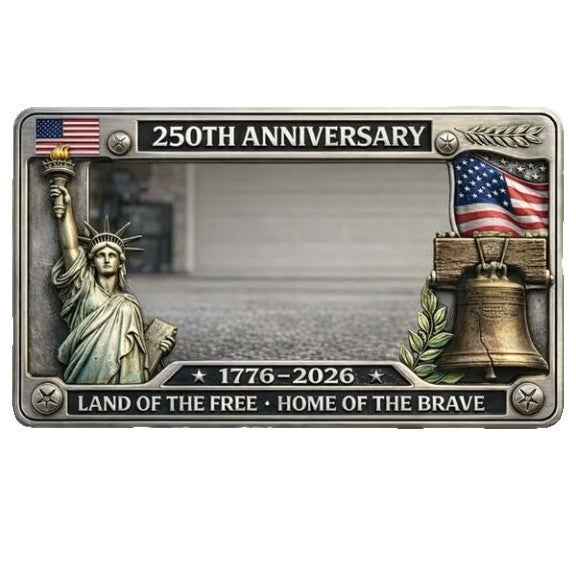Anniversary Commemorative License Plate Frame Anniversary License Plate