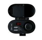 Motorcycle Scooter Car Refitting Accessories Cigarette Lighting Dual USB Refitting Car Charger With Wire 42A