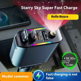 Starry Sky Car Charger 120W  Charger USB Plug