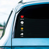 Rear-window Car Decal Personalized Decoration Waterproof And Sun-resistant Car Sticker