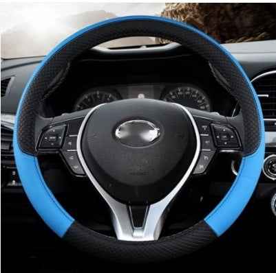 Car Steering Wheel Cover Leather Summer Four Seasons Steering Wheel Cover Breathable Thousand Models